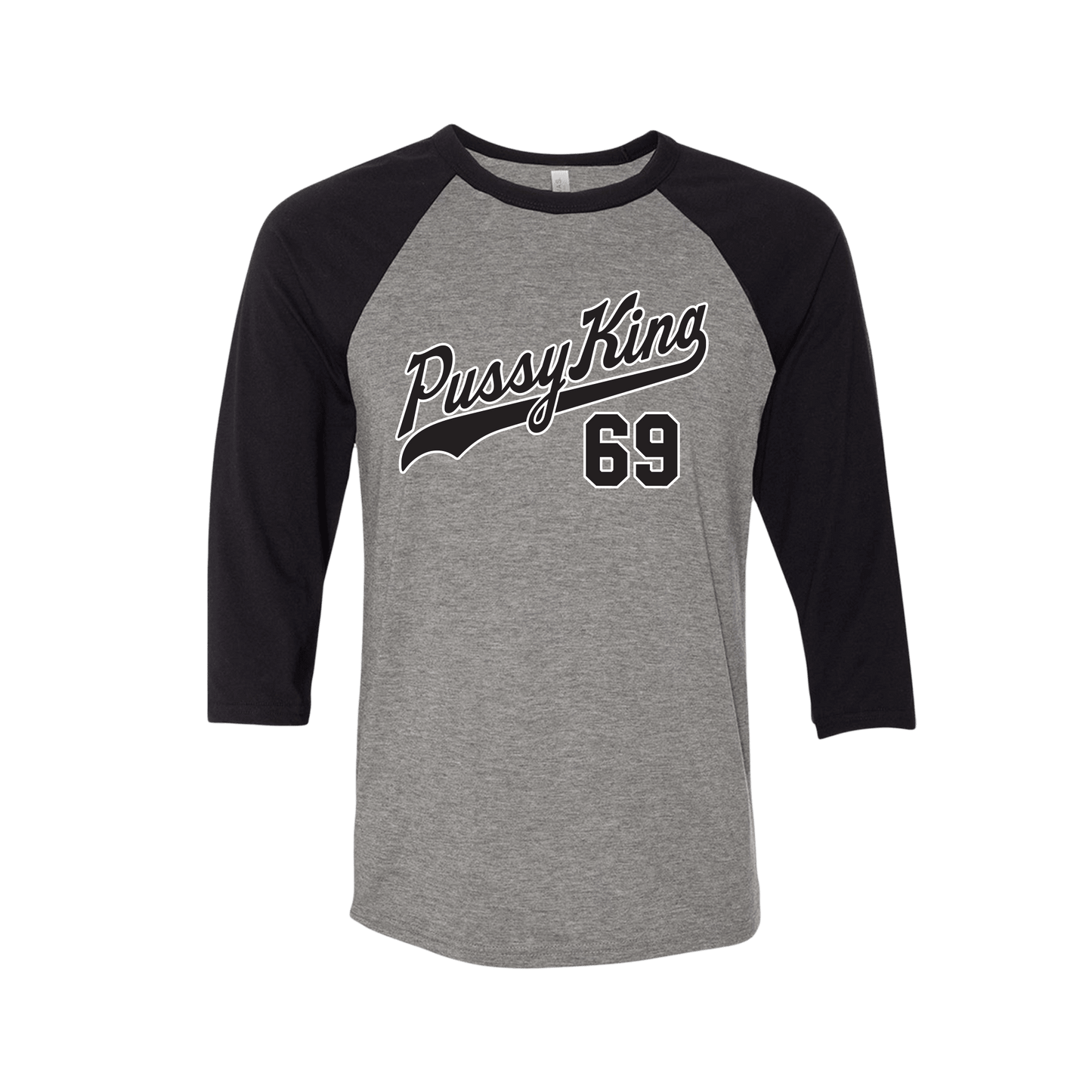 Big League Raglan Tee – Grey/Black