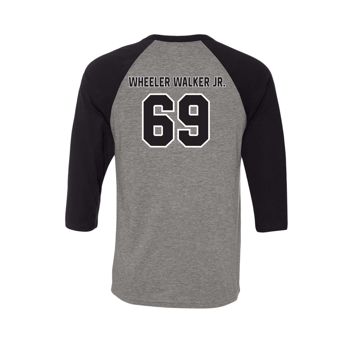 Big League Raglan Tee – Grey/Black