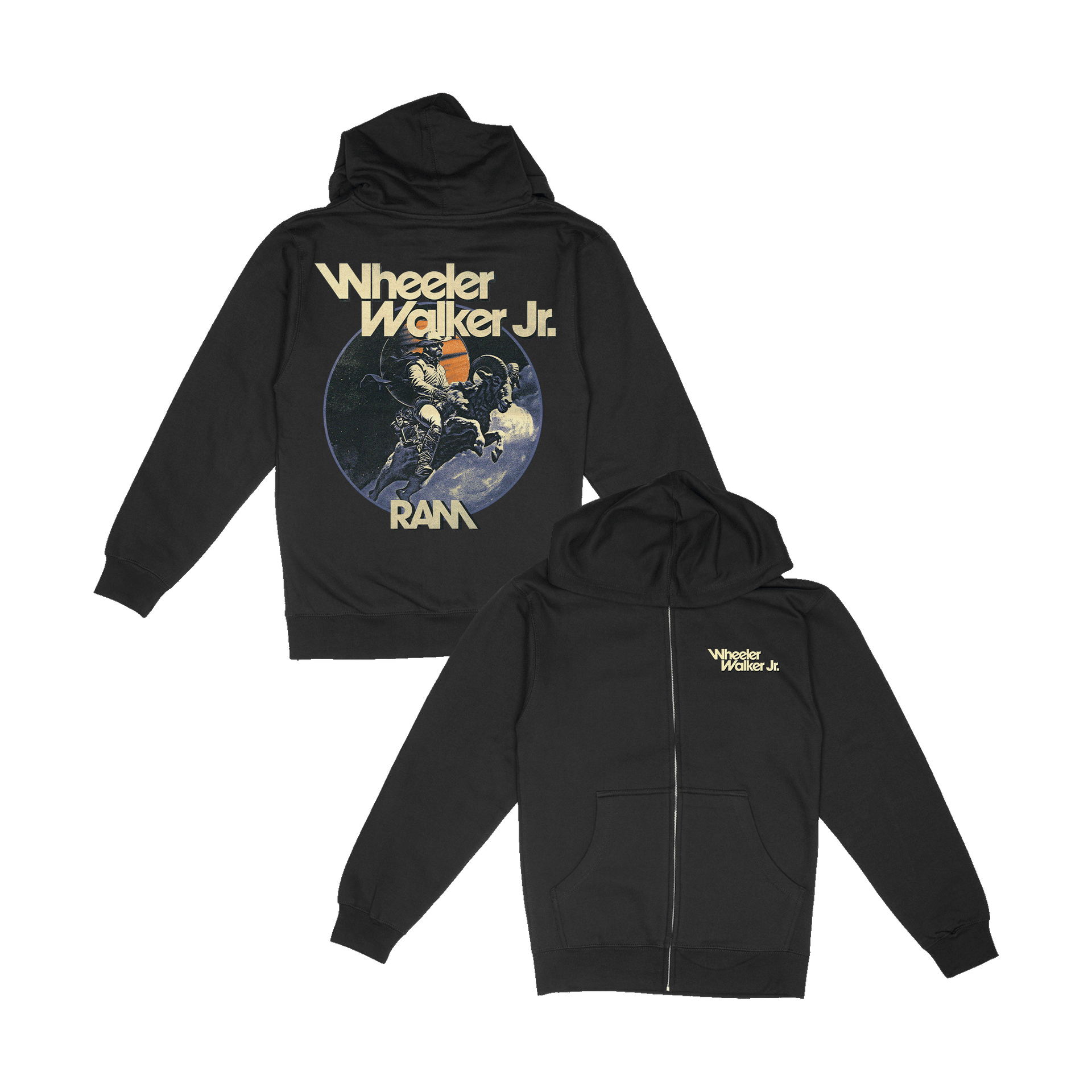 RAM Zip Hoodie – Wheeler Walker Jr