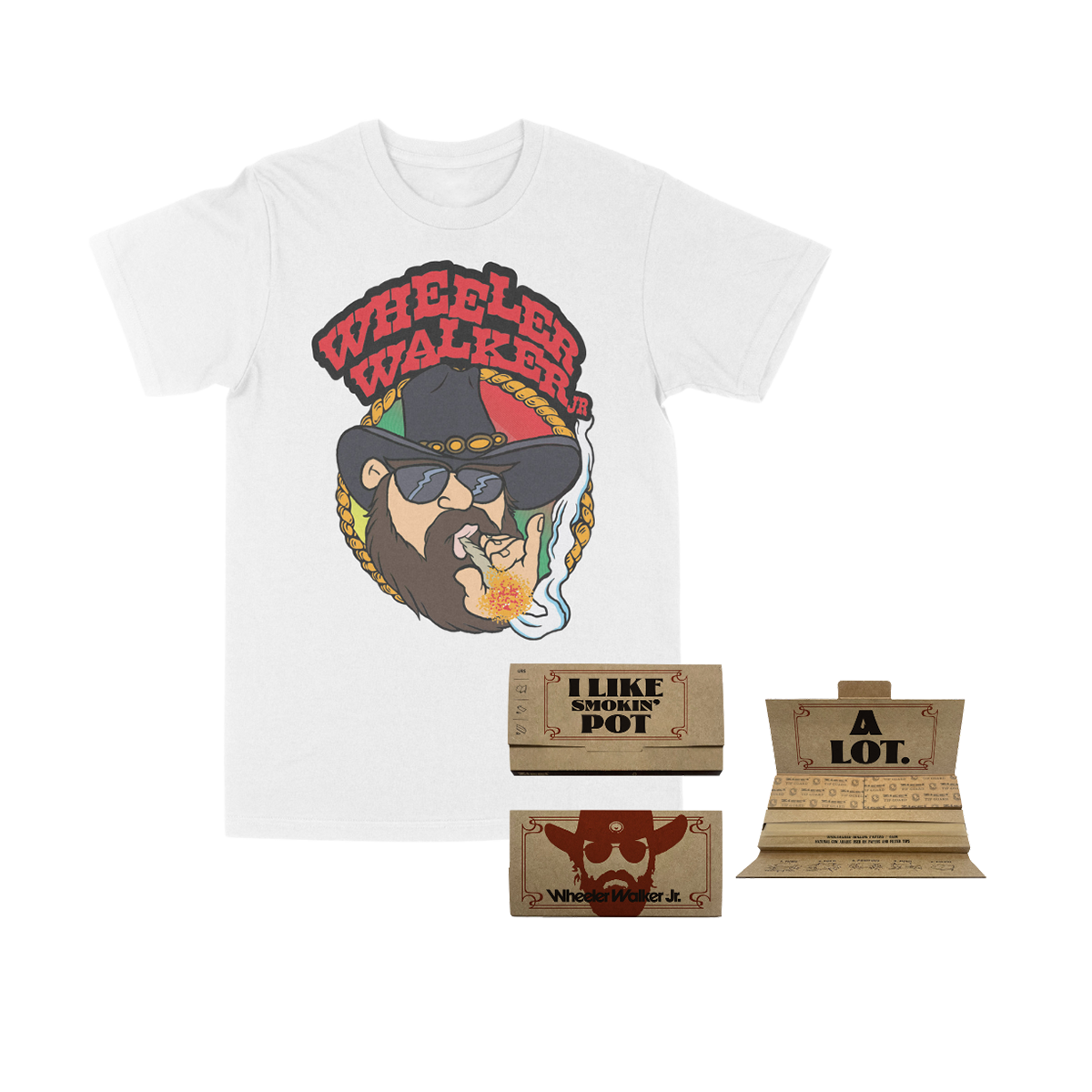 Smoke ‘Em Tee + Rolling Papers Bundle