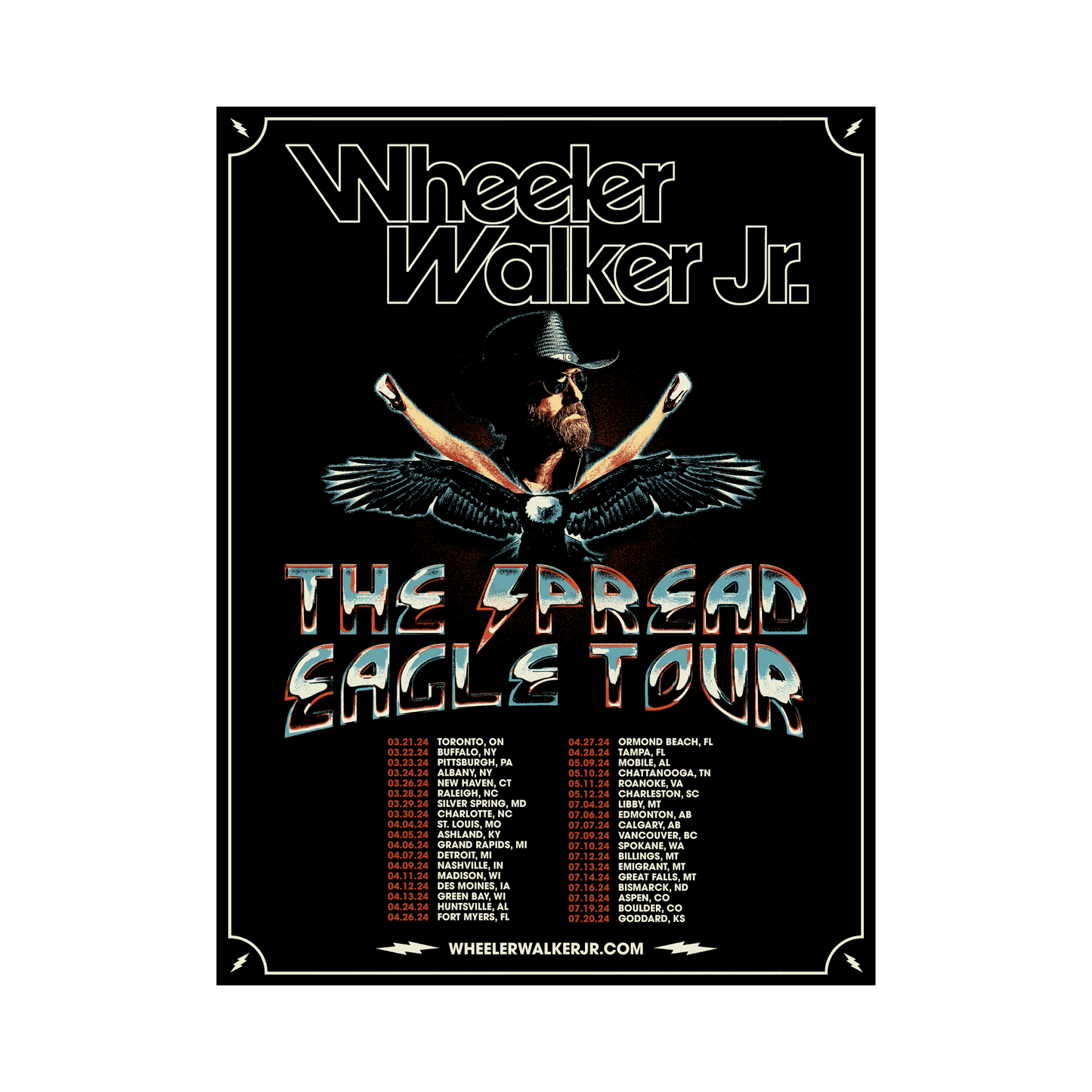 Spread Eagle 2024 Tour Poster